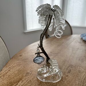 Bohemian Moss Agate and Pearl Pendant